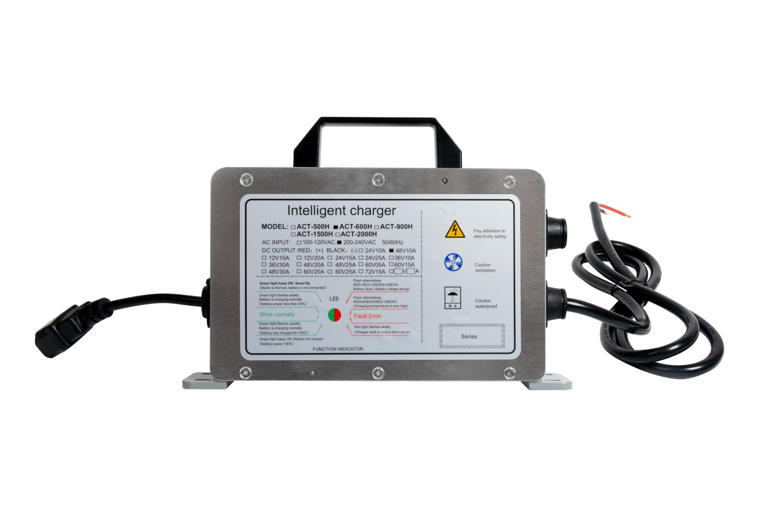 Зарядное устройство LiFePO4 герметичное 48v (58,4v) 10A